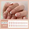 Unhas Postiças Curtas Personalizadas no Atacado, Adesivos de Unha Embalados, Unhas Usáveis, Arte de Unha Ilustrada, Unhas Postiças