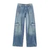 Comercio Exterior 2026 Otoño Nuevo Estilo Europeo y Americano Moda Femenina Casual Holgado de Cintura Alta Cónicos Jeans 6840107