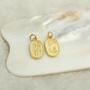 Bolsa Shajin oro 18*10mm etiqueta Nafu de la suerte diy accesorios de joyería hechos a mano pulsera transporte colgante