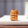 Colar Pingente Quatro Pequenos Acessórios de Gato DIY Sândalo Madeira Pingente Brinquedo de Gato