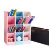 Portalápices Inclinado Lindo Papelería Estudiantil Escritorio Transparente Creativo Minimalista Gran Capacidad Alto Valor Portalápices Al Por Mayor