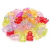 Color Mezclado Aleatorio Acrílico Transparente Caracola Corazón Estrella de Cinco Puntas Colgante DIY Pulsera Collar Llave Joyería Accesorios