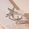 Europa e Estados Unidos Exagerado Flor Estrela do Mar Osso de Cobra Pulseira Transfronteiriça Temperamento Personalidade Pulseira Luxo Leve Alta Qualidade Pulseira Atacado Mulheres
