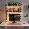 Estante de Grade Porta-Objetos de Mesa Prateleira de Ferro Multicamadas para Desktop Mesa de Computador para Estudante Painel de Cavilhas para Mesa