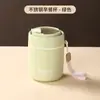 Taza de Desayuno para Estudiantes Trabajadores de Oficina Alto Valor Portátil Acero Inoxidable Conservación de Calor Taza para Sopa Taza Hecha a Mano Taza Coreana Sellada