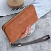 Carteira de Mão Feminina Longa 2023 Novo Estilo Coreano Bolsa de Mão Multifuncional Porta-Cartões Bolsa para Celular Porta-Moedas Carteira Feminina