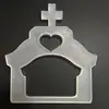 Placa acrílica de mahjong de arena movediza, placa acrílica de pie, material de decoración, hecho en casa, hecho a mano, bricolaje, hoja transparente en blanco, 4 hojas