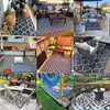 E-commerce Transfronteiriço Tapete de Pátio de Jardim Tapete Decorativo para Jardinagem Dobrável Dupla Utilização Tapete Externo para RV Tapete Tecido de PP