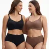 Sutiã de gelo macio e confortável sem aro para comércio exterior europeu e americano para mulheres com alças ajustáveis, lingerie sexy de decote em V profundo com ótimo suporte