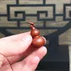 Madeira de jujuba atingida por raio crepe mirto tabu torneira dourada cabaça pingente ornamentos peça de mão brincar artesanato em madeira presente taoísta