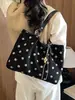 Bolso de hombro de lunares nuevo 2026 transfronterizo, bolso tote de gran capacidad para mujer para ir al trabajo, bolso de mano moderno y versátil, bolso de hombro