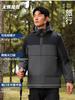 Vestuário de Trabalho de Inverno, Uniformes de Equipe Espessos com Forro de Fleece e Estampa Personalizada, Jaquetas de Trabalho Masculinas à Prova de Vento e Quentes para Uso Externo