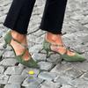 Nuevas Sandalias Huecas de Tacón Alto de Aguja Estilo Comercio Exterior Primavera y Verano, Tallas 40-43, Talla Grande, Puntiagudas, de Gamuza, con Tiras Cruzadas