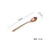 Cuchara de Titanio Puro para Uso Doméstico, Cuchara Larga Redonda para Remover Café, Estilo Lujo Ligero, Cuchara de Postre de Alta Estética, Venta al por Mayor