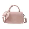 Bolsa pequena quadrada estilo coreano para mulheres, novo modelo início do outono 2026, bolsa de ombro moderna com color blocking, bolsa casual feminina de alto valor