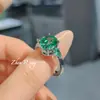 Colar Pingente Paraíba de Luxo Leve Moda Diamante de Alto Carbono conjunto Brincos de Diamante Colorido Turmalina Anel Aberto de Diamante Colorido Deslumbrante