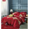Punto Directo Jet Tela Elegante de Satín Tela para Sábana de Cama Satín Derretido Lisi Rojo Boda Tela de Algodón para Sábana de Cama