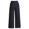 Calça de Lã Feminina Wide Leg, Novo Estilo Outono 2026, Cintura Alta Elástica, Emagrecimento, Engrossada, Calça Casual de Lã Reta da Moda