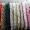 Tejidos para Zapatos y Ropa Cálida de Otoño e Invierno de Lana de Cordero Tridimensional de Grano Grande, Terciopelo de Cordero Granular, Cachemira, Poliéster Completo de una Cara