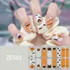 Ze Película de Esmalte en Gel para Uñas sin Curado Luminoso Pegatina Completa Halloween Otoño e Invierno Película Adhesiva para Uñas Papel Adhesivo para Uñas Adhesivo de Papel