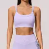 Nuevo sujetador de yoga estilo europeo y americano con lunares plateados pulidos, a prueba de golpes, push-up, con tirantes finos, de imitación de dos piezas, alta elasticidad, ropa interior deportiva para fitness