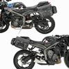 Coche Clásico Lobo Adecuado para Triumph StreetTriple765 Bolsa Lateral de Liberación Rápida Caja Lateral Retro Bolsa para Casco Modificada