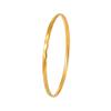 Pulsera Coreana Nueva Estilo Apilable Nicho Simple Romboidal de 3 mm Moda Elegante Versátil Acero de Titanio Chapado en Oro Sensación