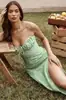 2026 Verano Transfronterizo Europeo y Americano Amazon Venta Caliente Nuevo Vestido Floral con Abertura para Mujer Vestido Floral Sexy