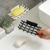 Suporte de Sabonete de Parede com Bandeja de Drenagem, Prateleira de Armazenamento para Banheiro sem Furos, Saboneteira de Modelo Novo de Alta Qualidade com Gancho