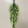 69 Piezas Flor de Té de Eucalipto Plástico Flor Artificial de Interior Enredadera Colgante de Pared para Sala de Estar, Pequeña