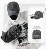 Gorra de Béisbol Estilo Retro Americano con Estampado de Mezclilla para Hombre, Lavada y Desgastada, Sombrero Unisex con Protección Solar, Personalizable