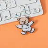 Broche acrílico de desenho animado de animal, distintivo fofo para atacado, acessório para bolsa de estudante, pequeno pingente, patch de medalha comemorativa