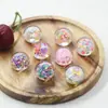 Acessórios para Joias DIY Bola de Cristal Contas Acrílicas Não Porosas Glitter Lantejoulas Contas de Coração Preenchidas Acessórios de Cabelo Material para Grampo de Cabelo