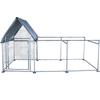 Jaula de Pollo a Gran Escala Personalizada para Exterior, Jaula de Cría para Granja, Impermeable, Galpón de Pollo con Aguja, Tubo Galvanizado Resistente al Desgaste, Protección Solar, Jaula de Cría