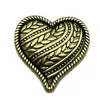 Nuevos Accesorios de Aleación con Forma de Corazón Cruzado, Adornos Vintage con Patrón de Espiga, Accesorios para el Cabello Hechos a Mano, Decoraciones para Zapatos, Materiales y Accesorios para Manualidades