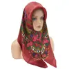 Bufanda cuadrada estampada estilo étnico nuevo para Amazon AliExpress transfronterizo, pañuelo malayo fino de verano con hilo dorado