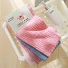 Toalha Quadrada Pequena de Fleece Coral, Absorvente e Macia, Toalha de Limpeza para Bebê, Lenço Espessado, Pacote com 4 Toalhas Atacado, Personalizável