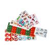 Sticker Decorativo de Navidad de Dibujos Animados Embalaje para Hornear Sticker Redondo de Sello Sticker de Santa Alce