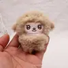 Pingente de Boneca de Cordeiro Cacheado Desenho Animado Chaveiro de Bolsa de Casal Broche de Acessórios para Roupas DIY Acessórios Pequenos de Boneca