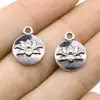 13x16mm 1,6g Prata Antiga Acessórios de Roupa DIY Pingente de Lótus