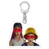 Colgante de Acrílico Transparente de Película Animada de Dibujos Animados Transfronteriza Accesorios para Mochila Escolar de Grupo de Chicas Kpop Regalos Exquisitos