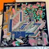 Regalo para Mamá y Personas Mayores Moda de Alta Gama Bufanda de Seda Versátil Cuadrada sin Tirantes Decorativa de Verano