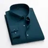Camisa de vestir blanca profesional para hombre de manga larga y corta, no necesita planchado, con amoníaco líquido, 80 hilos, camisa de vestir de lujo ligero