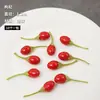 Frutas y Verduras Mini de Simulación al por Mayor Personalizadas Manzanas Pequeñas Fresa Maíz Accesorios de Fotografía Juguetes para Parques Infantiles