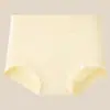 Calcinhas de Algodão com Costura para Mulheres, Cintura Média-Alta, Fundo de Algodão Estendido, Calças para Mães de Tamanho Grande, Tanga Sem Costura para Mulheres