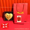Oro Puro 999 Creativo 520 Qixi Exquisita Moneda de Oro en Forma de Corazón Set de Regalo Decoración del Día de San Valentín Personalizado Venta al por Mayor