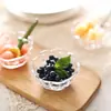 Prato de vidro redondo estilo japonês Prato de frutas artesanais Phnom Penh Salada de frutas secas Prato de lanche Prato de cristal sem chumbo criativo simples