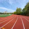 Material de Pista de Plástico Transpirable Gránulos de Caucho EPDM Fabricante Cancha de PU de Silicona Campo Deportivo Escolar Pista de Plástico