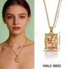 Flor de Perla Popular Transfronteriza Esmalte Acero de Titanio Diseño de Nicho Joyería de Exportación Accesorios de Collar de Gama Alta para Mujeres Verano