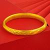 Europa y Estados Unidos nuevo 8n cerrado pulsera sutra del corazón de cara esmerilada joyería moda alto sentido pulsera chapada en oro de cobre al por mayor